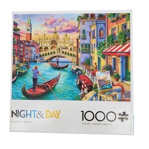 Buffalo Games Night & Day Sights of Venice 1000 Piece Jigsaw Puzzle 11840‎